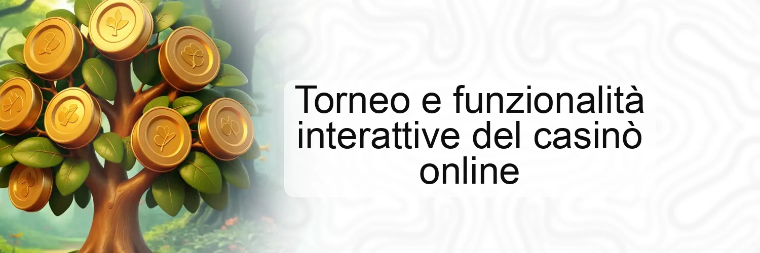 Torneo e funzionalità interattive del casinò online Torneo e funzionalità interattive del casinò online
